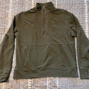 Pact Organic Cotton Half Zip Pullover Sweatshirt Size M